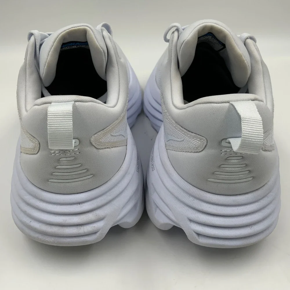 Hoka Bondi 8 Women's Running Shoes White Size 9.5D Extra Wide Sneakers